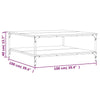 Couchtisch Sonoma Eiche Jeleaza 100x100x40cm (Holz)