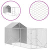 Hopea koiran ulkohäkki katolla Alecs 2x6x2,5 m (galvanoitu teräs)