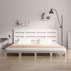 Weißes Bettgestell Buse 120x190cm (Holz, kleines Doppelbett)