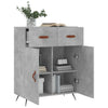 Betongraues Sideboard Rozvite 69,5x34x90cm (Holz)