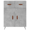 Betongraues Sideboard Rozvite 69,5x34x90cm (Holz)