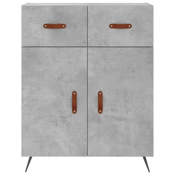 Betongraues Sideboard Rozvite 69,5x34x90cm (Holz)