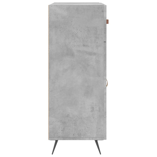 Betongraues Sideboard Rozvite 69,5x34x90cm (Holz)