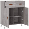 Graues Sideboard Rozvite 69,5x34x90cm (Holz)