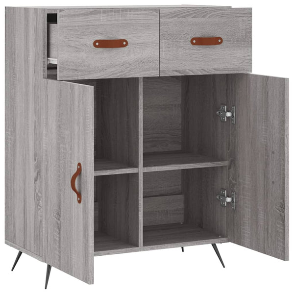 Graues Sideboard Rozvite 69,5x34x90cm (Holz)