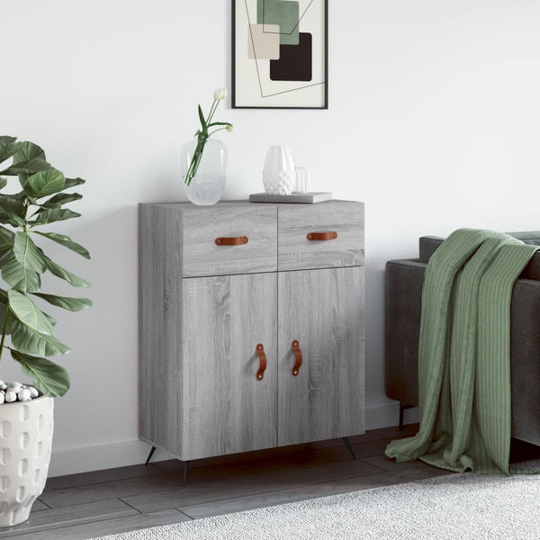 Graues Sideboard Rozvite 69,5x34x90cm (Holz)