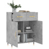 Sideboard Ednah betonggrau 69,5x34x90cm (Holz)