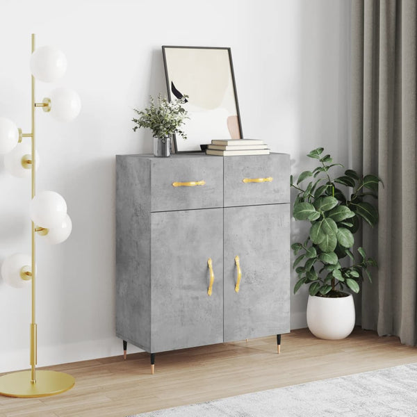 Sideboard Ednah betonggrau 69,5x34x90cm (Holz)