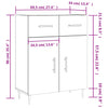 Sideboard Ildko in Betongrau 69,5x34x90cm (Holz)