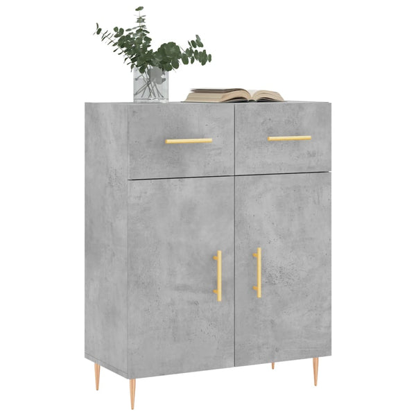 Sideboard Ildko in Betongrau 69,5x34x90cm (Holz)