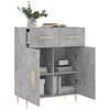 Sideboard Ildko in Betongrau 69,5x34x90cm (Holz)