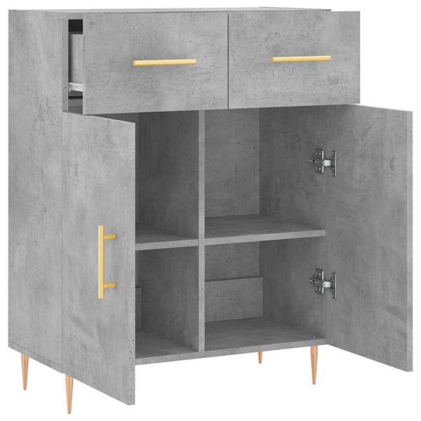 Sideboard Ildko in Betongrau 69,5x34x90cm (Holz)