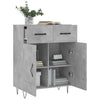 Kommode Tyukodi 69,5x34x90cm in Betongrau (Holz)