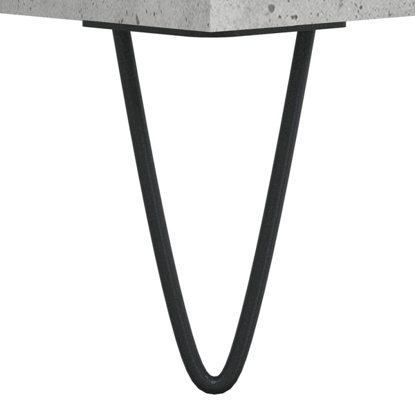 Kommode Tyukodi 69,5x34x90cm in Betongrau (Holz)