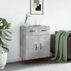 Kommode Tyukodi 69,5x34x90cm in Betongrau (Holz)