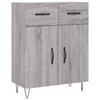 Graues Sideboard Tyukodi 69,5x34x90cm (Holz)