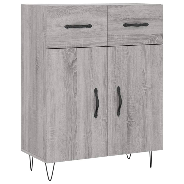 Graues Sideboard Tyukodi 69,5x34x90cm (Holz)