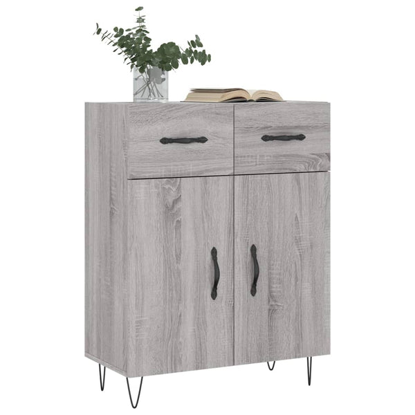 Graues Sideboard Tyukodi 69,5x34x90cm (Holz)