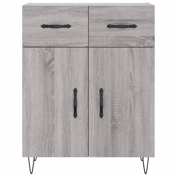 Graues Sideboard Tyukodi 69,5x34x90cm (Holz)