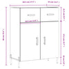 Weißes Sideboard Cotofana 69,5x34x90cm (Holz)