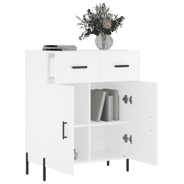 Weißes Sideboard Cotofana 69,5x34x90cm (Holz)