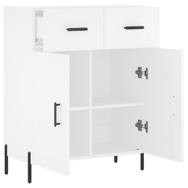 Weißes Sideboard Cotofana 69,5x34x90cm (Holz)