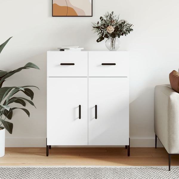 Weißes Sideboard Cotofana 69,5x34x90cm (Holz)