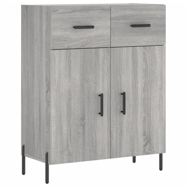 Graues Sideboard Cotofana 69,5x34x90cm (Holz)