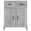 Graues Sideboard Cotofana 69,5x34x90cm (Holz)