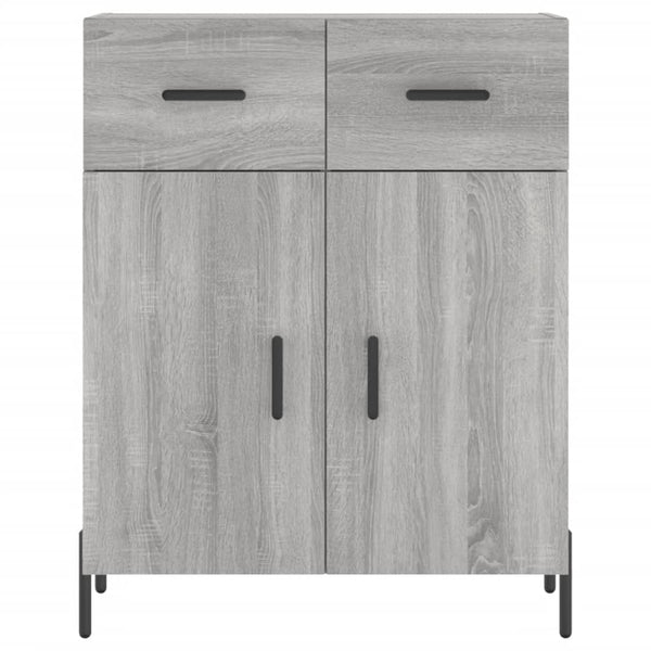 Graues Sideboard Cotofana 69,5x34x90cm (Holz)