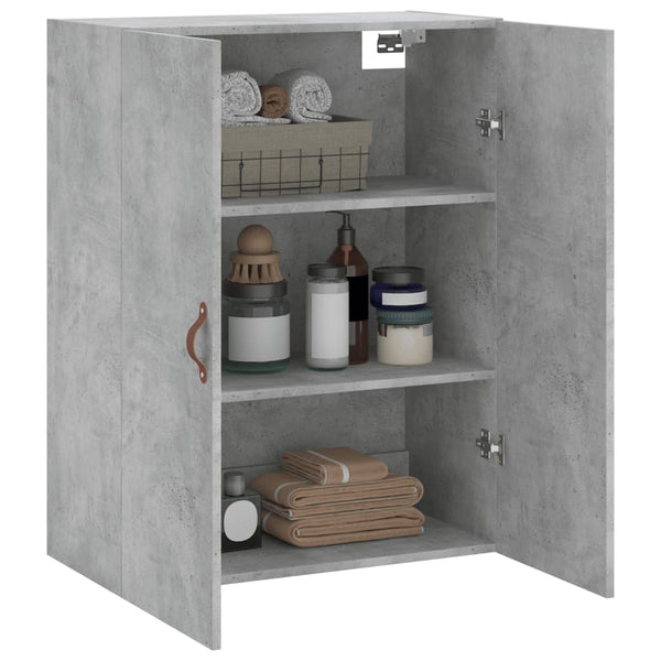 Wandhängender Schrank Coresie, betonfarben, 69,5x34x90cm