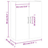 Grauer Wandschrank Stratica 69,5x34x90cm (Sonoma)