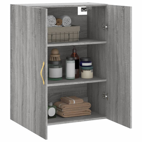 Grauer Wandschrank Stratica 69,5x34x90cm (Sonoma)