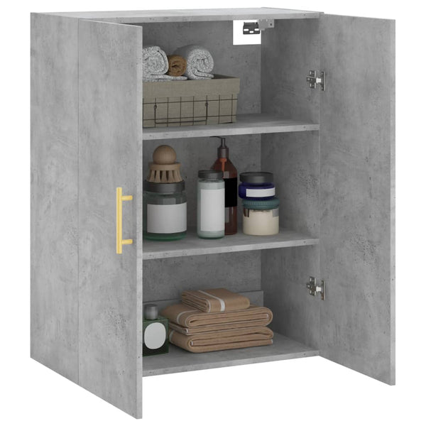 Wandmontierter Schrank Peterson 69,5x34x90 cm, Betongrau