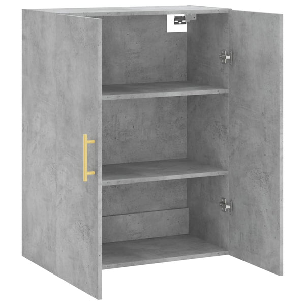 Wandmontierter Schrank Peterson 69,5x34x90 cm, Betongrau