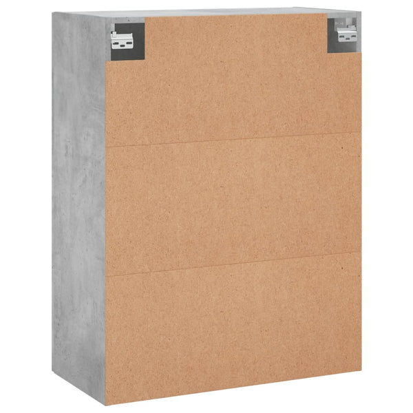 Wandmontierter Schrank Peterson 69,5x34x90 cm, Betongrau
