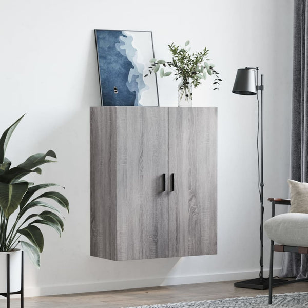 Harmaa seinäkiinnitettävä kaappi Hays 69,5x34x90cm (sonoma)