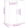 Wandhängeschrank Gross 69,5x34x90cm, Schwarz