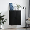 Wandhängeschrank Gross 69,5x34x90cm, Schwarz