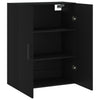 Wandhängeschrank Gross 69,5x34x90cm, Schwarz