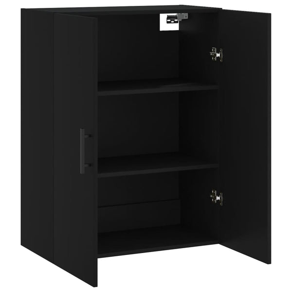 Wandhängeschrank Gross 69,5x34x90cm, Schwarz