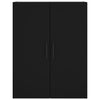 Wandhängeschrank Gross 69,5x34x90cm, Schwarz