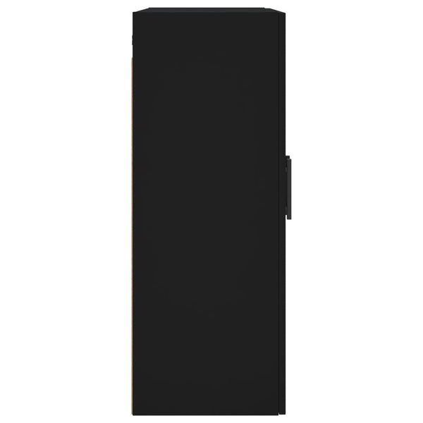 Wandhängeschrank Gross 69,5x34x90cm, Schwarz