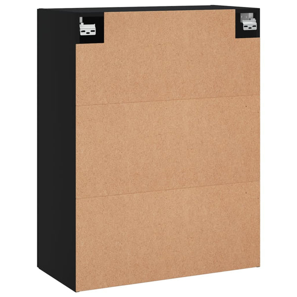 Wandhängeschrank Gross 69,5x34x90cm, Schwarz