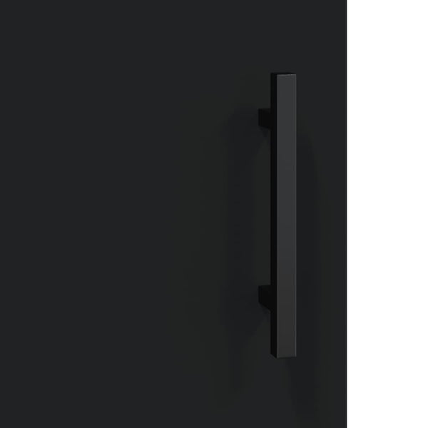Wandhängeschrank Gross 69,5x34x90cm, Schwarz