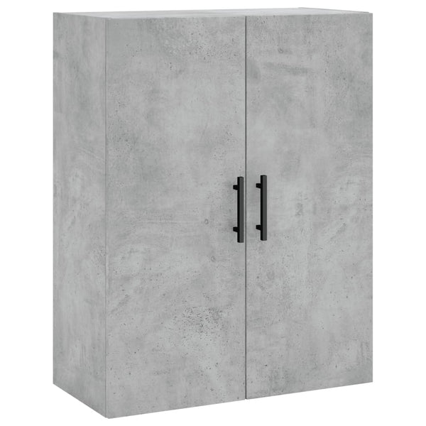 Betongrauer wandmontierter Schrank Gross 69,5x34x90cm