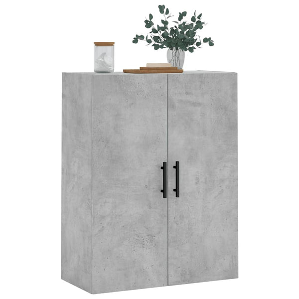 Betongrauer wandmontierter Schrank Gross 69,5x34x90cm