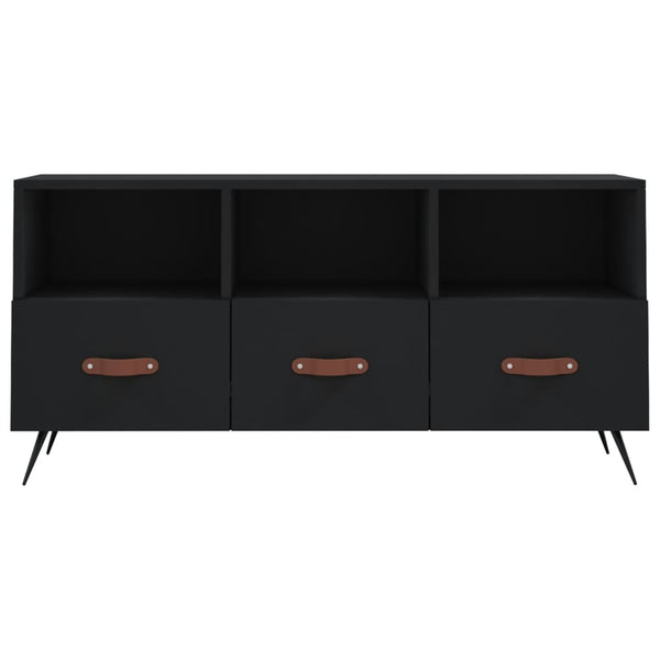 Schwarzes TV-Möbel Brennen 102x36x50cm (Holz)