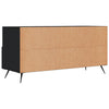 Schwarzes TV-Möbel Brennen 102x36x50cm (Holz)