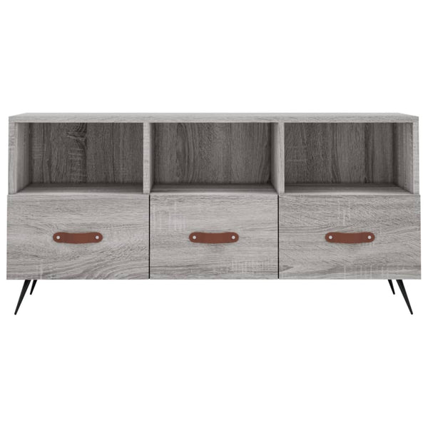 Graues TV-Möbel Brennen 102x36x50cm (Holz)